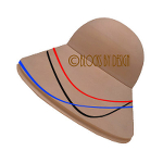hat blocks australia Short Dome & Oval Steep Brim with trim lines
