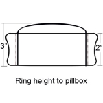 hat blocks australia Pillbox Ring Height