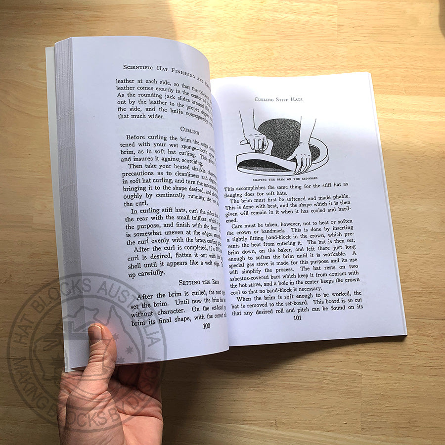 Scientific hat finishing and renovating book #1729