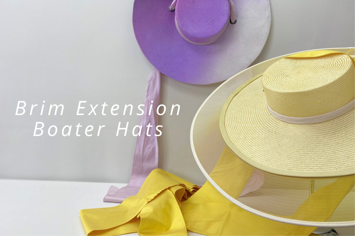 Percher boater set with double sided brim #SET PBSA