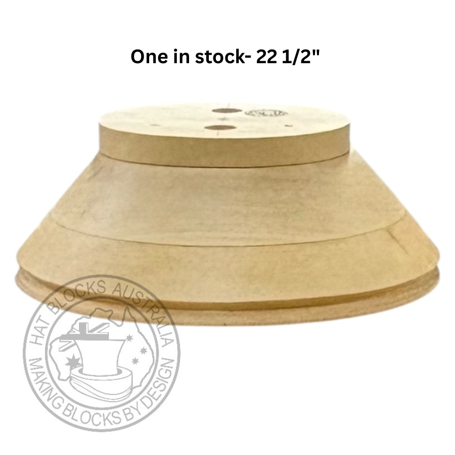 Oval Steep (cloche) brim #601 - one in stock -22 1/2"