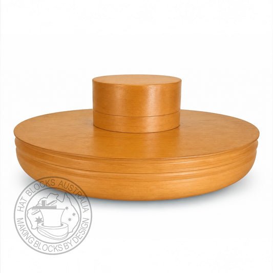 Percher boater set with double sided brim #SET PBSA