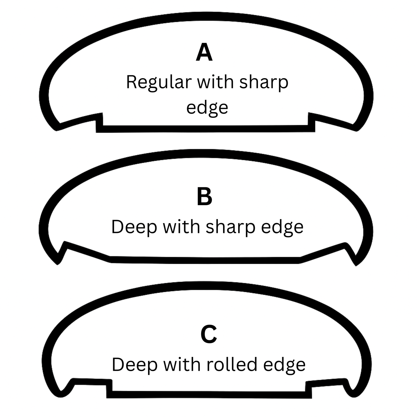 Button Set Flat Tops #904