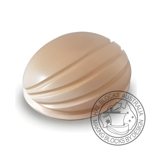 Four Groove Oval Fascinator Block #1125