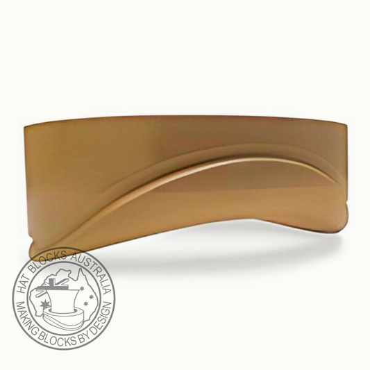 High arch top hat brim